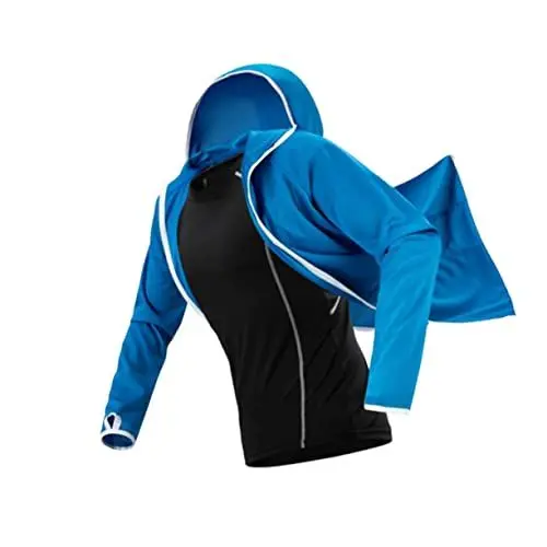 Produktbild: CLISPEED 1stk Wasserdichter Regenmantel Angeln Hoodie Uv-kleidung Herren Regenmantel Mit Kapuze Winddichter Mantel Für Männer Herren Oberhemd Mann Sonnenschutzkleidung Dünner Schnitt