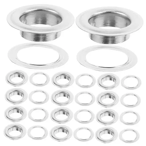 Produktbild: CLISPEED Ösen-set Für Zuhause Marine Outdoor 200 Stück Rostfreie Ösen 12 Mm Runde Ösen Einfache Installation Für Schuhe Zelte Polster