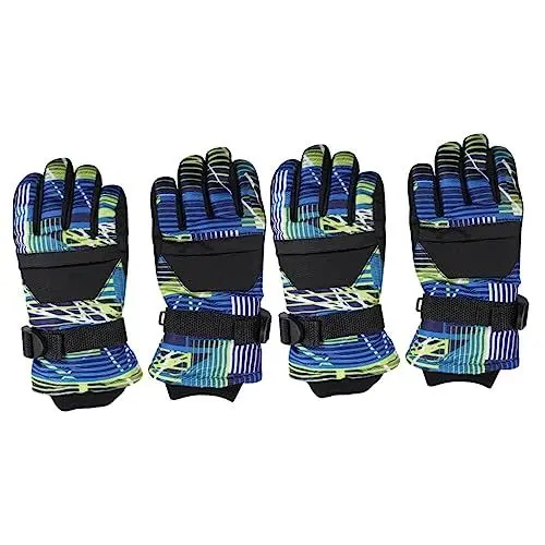 Produktbild: CLISPEED 2 Paar Kinderhandschuhe Ski-Snowboard-Handschuhe Fahrradhandschuhe Für Den Winter Schneehandschuhe Für Jungen Winterschneehandschuhe Polyester Kleinkind Verdicken Schlitten