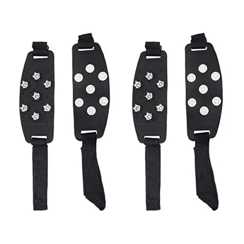 Produktbild: CLISPEED 2 Paar Steigeisen Winterwandern Outdoor-kletterausrüstung Schuhüberzüge Für Die Reise Winterliche Eisgriffe Eiskriecher Eisschneegriffe Reisen Zink Legierung Handhaben Einfach