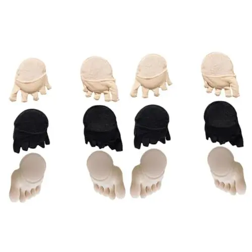 Produktbild: CLISPEED 2 Sets 3 Paar Frühlings-/damen-zehensocken Atmungsaktive Halbhandsocken Für Niedrige Schuhe Bequeme Baumwolle
