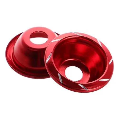Produktbild: CLISPEED Motorcycle Supply Rahmen Slider Crash Protectors Rot Universal Fit Cup für Motorräder Roller Elektrofahrräder