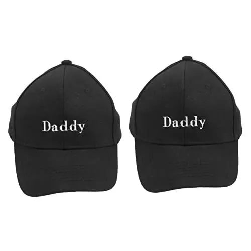 Produktbild: CLISPEED 2st Männer Baseballmütze Baseballmützen Für Herren Schirmmütze Für Herren Papa Hut Herren Mütze Baseballmützen Für Damen Sonnenkappe Herrenmützen Vati Schwarzer Hut Sport Stoff