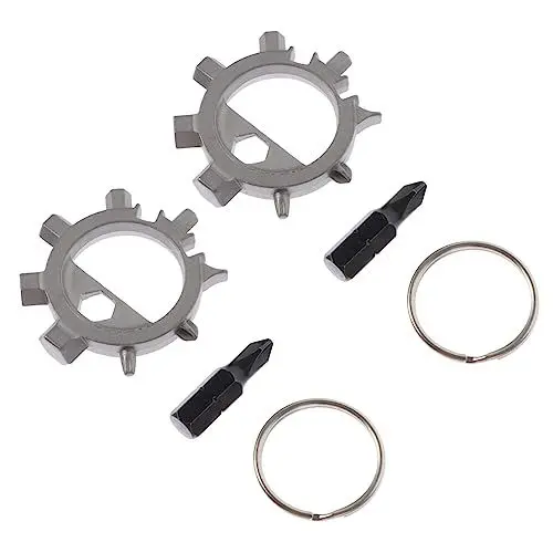 Produktbild: CLISPEED 2st Mehrzweck-schraubendreher Auto-gadget Auto Handwerkzeuge Fahrrad Reparatur Schraubendreher Krakenförmiger Schraubendreher Outdoor-tool Schlüssel Rostfreier Stahl Multifunktion