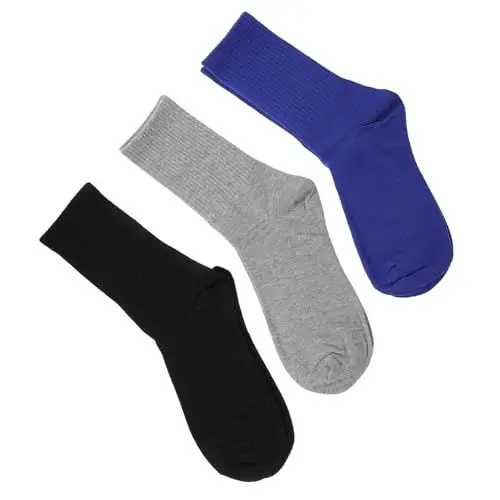 Produktbild: CLISPEED Herren Hohe Söckchen Socken Für Männer Packung Schwarz Hellgrau Atmungsaktiv Bequem Laufen Männlich Dehnbar