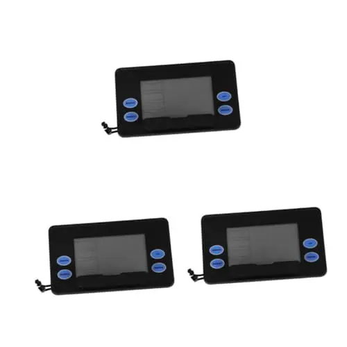 Produktbild: CLISPEED 3 Stück Rudergerät Digitales Anzeigeinstrument Fitnessgerät Fitness Rudergerät Rudergerät Zubehör Monitore Heim Fitness Zähler Heim Ruder Tachometer Pp Schwarz