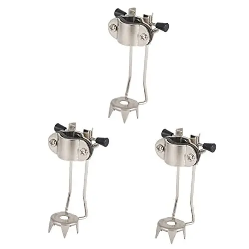 Produktbild: CLISPEED 3 Stücke Klaue Silber Trekking Winter Stick Outdoor Kletterzubehör Befestigung Krücke Professionelle Krücken Edelstahlrohr Schwer Sicherer Bergsteigen