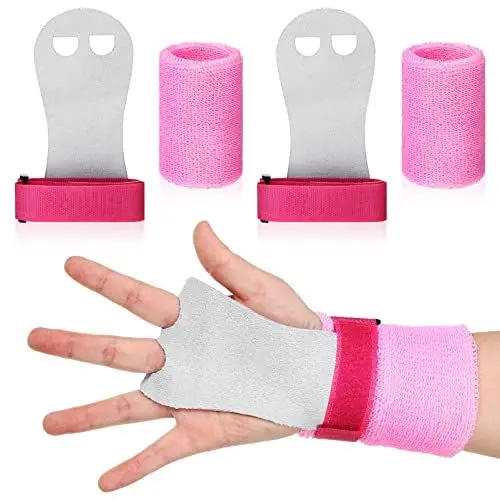 Produktbild: CLISPEED 4 Stück Sport-Gymnastik-Griffe Armbänder Kinder-Gymnastik-Stange Griffe Schweißbänder Gewichtheben Handflächenschutz Sportliche Gymnastikgeräte Für Mädchen Kinder Jugend