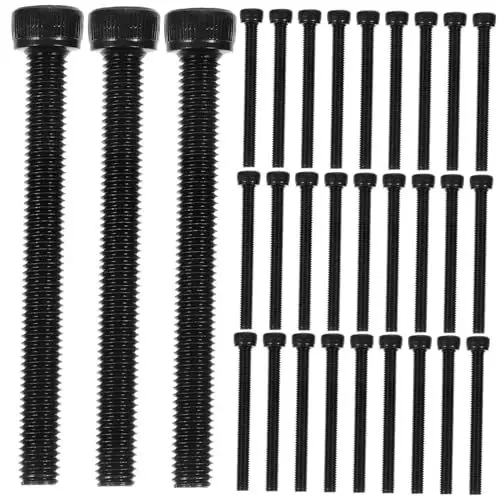 Produktbild: CLISPEED Sechskantschrauben Zylinderschrauben 50 Mm Stahlschrauben-set Innensechskantschrauben M5 X 50 Mm Schwarzoxid-automobilschrauben
