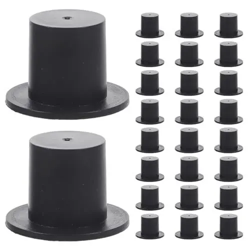 Produktbild: CLISPEED 50 Stück Mini Zylinder Hüte Schwarz - Kleine Zylinderhüte Für Bastelbedarf - Schneemann Zauberer Weihnachtsfeier Dekoration
