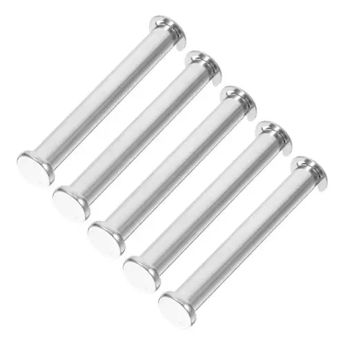 Produktbild: CLISPEED 5St Regaleinsatz Universal-Abwurfstift für Palettenregale Sicherheitsnadel für Palettenregale Hochleistungsschrauben Stecknadel fallen lassen Rostfreier Stahl Silver