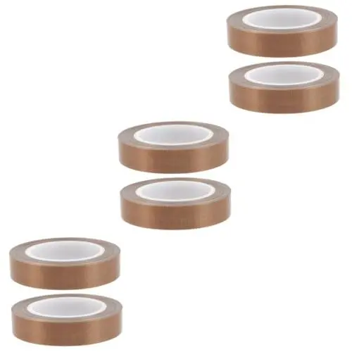 Produktbild: CLISPEED 6 Rollen hitzebeständiges Klebeband dichtungsbänder dichtungsband Wärmeisolierband Antihaftband PTFE- für Vakuumierer Handvakuumierband Versiegeler Hochtemperaturtuch Dichtband