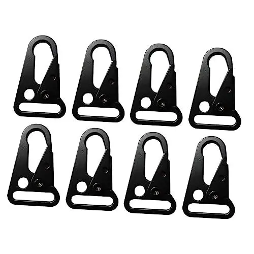 Produktbild: CLISPEED 2 Sätze Edelstahl-karabiner-schlüsselring Für Dienstgürtel Kletterausrüstung Outdoor-schnalle Stahl-schraubverschluss 4 Stück * 2