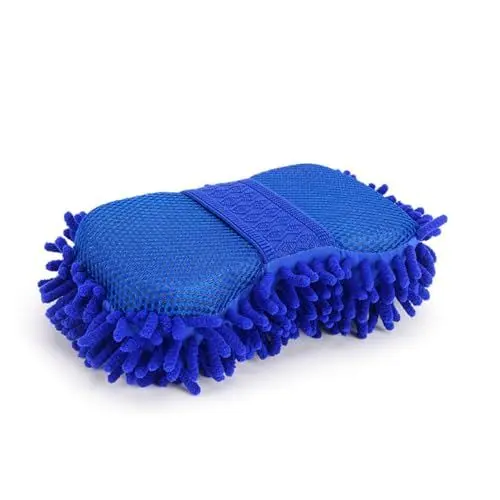 Produktbild: CLISPEED Chenille Waschhandschuh Schwämme Reinigungsmittel Autowaschbürste Chenille Waschschwamm Auto Reinigungstuch Autowaschbürste Blau