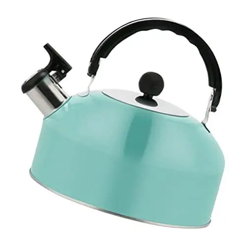 Produktbild: CLISPEED Edelstahl-Wasserkocher Pfeifteekocher Für Herdplatte Haushalt Hemisphäre Design Heizung Wasserkocher Für Täglichen Gebrauch Im Freien Beim Camping