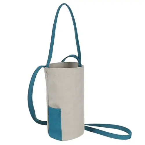 Produktbild: CLISPEED Glas Trage Tasche Hund Wasserflaschenhalter Camping-wärmflasche Sportflaschenabdeckung Im Freien Mesh-wasserflasche Geldbeutel Für Wasserflaschen Stoff Tragbar Tragetasche