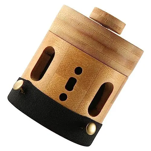 Produktbild: CLISPEED Kasten rauchfreies Moxibustionsglas Bambusmoxibustion kann Moxa-Massagegerät werkzeug Moxa-Röhrchen Moxakegelhalter runden Brenner Tragbare Moxibustionsbox Scrollrad Ai-Box