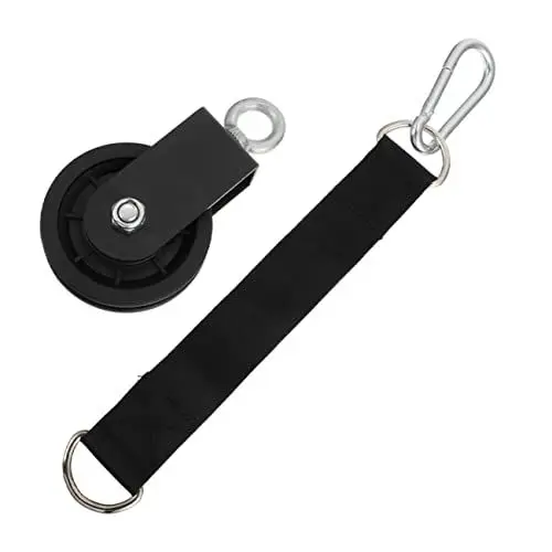Produktbild: CLISPEED Riemenscheiben-Kit Bausätze Hebebänder kleine Riemenscheibe Down-System-Fitnessstudio flaschenzug fitness geräte Riemenscheiben-Fitnessgeräte Hochleistungsriemenscheibe Nylon Black