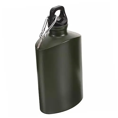 Produktbild: CLISPEED Überlebenswasserflasche Wanderwasserflasche Praktische Wasserflasche Praktische Flasche Isolierte Wasserflasche Wasserkantine Tragbar Reisen Campingbedarf Aluminiumlegierung
