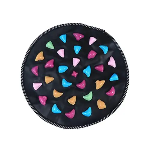 Produktbild: CLISPEED akupressurmatte sabberlack slack Immunität stärken platzsparend relaxan Blutzirkulation durchblutung fleab Schmerzlinderung space saver Massage Bodenmatte Kiesel