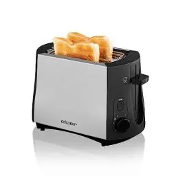 Produktbild: Cloer 3410 Toaster, 825 W, für 2 Toastscheiben, integrierter Brötchenaufsatz, Nachhebevorrichtung, Krümelschublade, mattiertes wärmeisoliertes Metallgehäuse