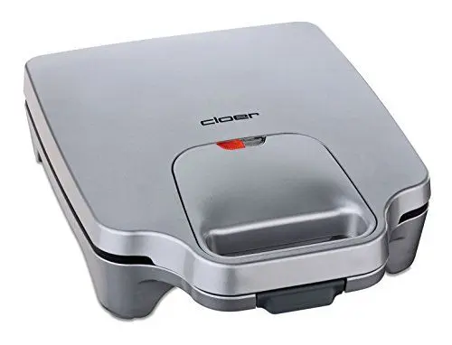 Produktbild: Cloer 6269 Sandwichmaker XXL, 1800 W, für 4 Sandwiches, American Toast, XXL-Füllung, optische Fertigmeldung, Silber