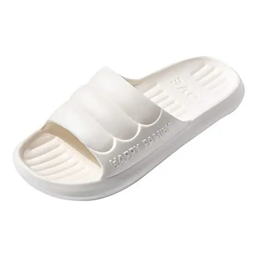 Produktbild: Clogs Damen Mit Fussbett on Cloud Schuhe Herren Damen Hausschuhe Modisch Ganzjährig Muster Einfache Einfarbige Innen- und Außenflachboden Clogs Damen Mit Fussbett on Cloud Schuhe Herren (White, 37)