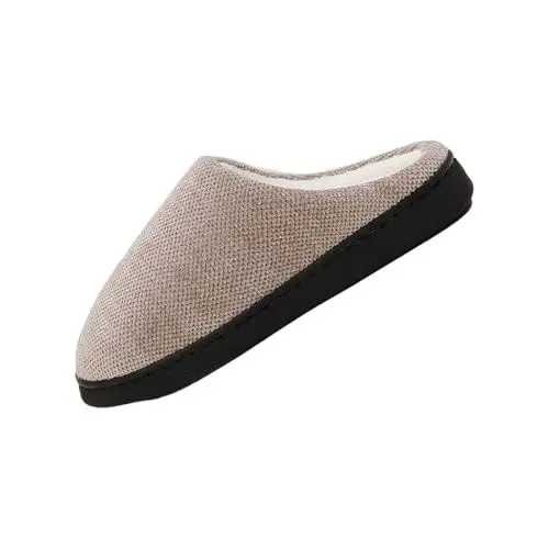 Produktbild: Clogs Mit Fell Hohl Casual Hausschuhe Flache Schuhe Sandalen Antirutsch FüR Filzschuhe (Khaki, 38)