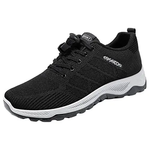 Produktbild: Clogs & Pantoletten FüR Herren Sandalen Herren Mode Männer Sportschuhe Flacher Rutschfeste Schnürung Mesh Obermaterial Atmungsaktiv Bequem Lässiger Stil Schwarze Schuhe Herren Slippers (Black, 44)