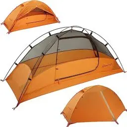 Produktbild: Clostnature Crux Zelt für 1 Person - Wasserdichtes Campingzelt, Leichtes Kuppelzelt Mit Kleinem Packmaß, Winddicht für 3-4 Jahreszeiten, Perfekt für Trekking, Bikepacking, Outdoor-Abenteuer
