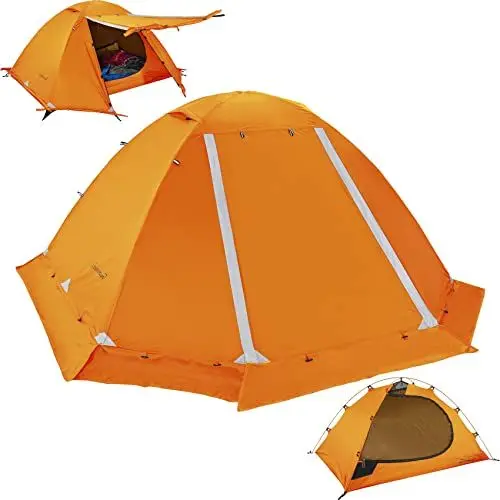 Produktbild: Clostnature Libra Leichtes Rucksackzelt, 2 Personen, 4 Jahreszeiten, ultraleicht, wasserdicht, große Größe, einfach aufzubauen, Zelt für Winter, kaltes Wetter, Familie, Outdoor, Wandern und