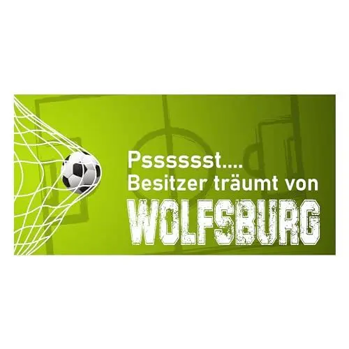 Produktbild: clothinx Fußball Fan Geschenk Tasse für alle Wolfsburg Fans - Geschenkidee Freund zu Weihnachten - Sprüche Tasse aus Keramik - 340ml, Weiß