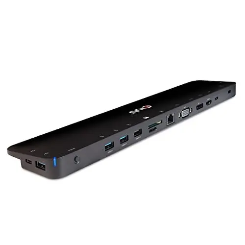 Produktbild: CLUB3D Typ C 3.2 Gen1 Triple Display Dynamic PD Charging Dock 100W PD Ladegerät CSV-1564W100 Schwarz