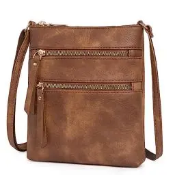 Produktbild: CLUCI Umhängetasche Damen Klein PU Leder Handy Umhängetasche Frauen Stilvoll Handytasche zum Umhängen Crossbody Schultertasche mit Quaste Braun