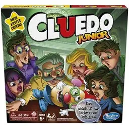 Produktbild: Cluedo Junior Brettspiel für Kinder ab 5 Jahren, Das Rätsel um das zerbrochene Spielzeug, klassisches Detektivspiel für 2-6 Spieler