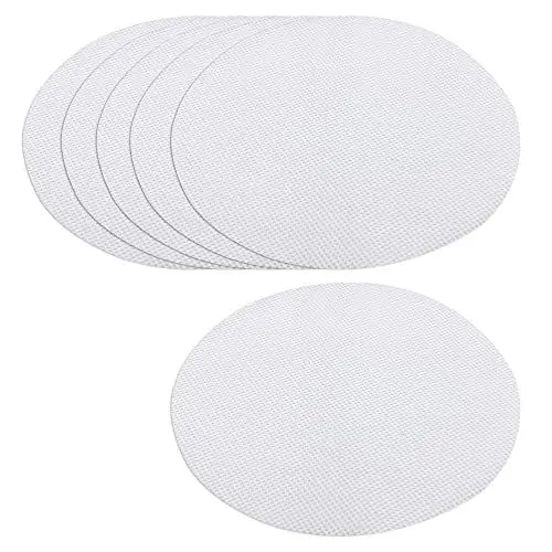 Produktbild: CLVPAI Silikon Dehydrator Blätter-Antihaft-Dampfgarer-Einlagen,Netzmatte,Bambusdämpfer Ersatzbaumwolltuch,für gedämpfte Brötchen, Knödel, Backen, Gebäck (32cm, Silikon rund)