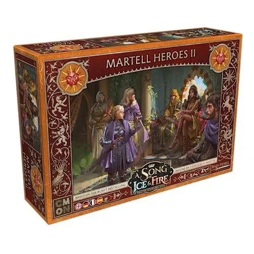 Produktbild: CMON, A Song of Ice & Fire – Helden von Haus Martell II, Erweiterung, Tabletop, 2 Spieler, Ab 14+ Jahren, 45-60 Minuten, Deutsch, Mehrsprachig