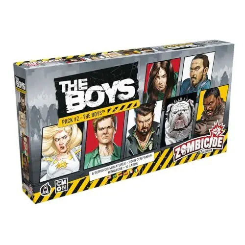 Produktbild: CMON, Zombicide 2. Edition – The Boys Pack 2: The Boys, Miniaturen-Erweiterung, Kennerspiel, Dungeon Crawler, 1-6 Spieler, Ab 14+ Jahren, 60 Minuten, Deutsch, Mehrsprachig