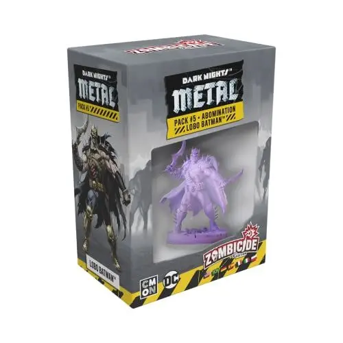 Produktbild: CMON, Zombicide 2. Edition – Batman Dark Nights Metal Pack 5, Miniaturen-Erweiterung, Kennerspiel, Dungeon Crawler, 1-6 Spieler, Ab 14+ Jahren, 60 Minuten, Deutsch, Mehrsprachig