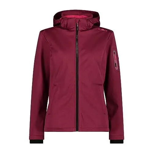 Produktbild: CMP Damen Damenjacke Mit Kapuze Und Reißverschluss Softshelljacke, Anemone Mel., M EU