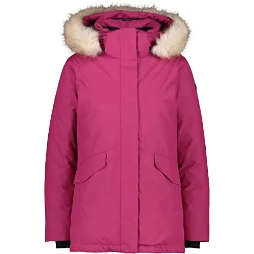 Produktbild: CMP Damen Pongee Dobby Long Parka, Sangria,34 EU