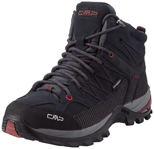 Produktbild: CMP Herren Rigel Mid Shoes Wp Trekking-Schuhe, Grau Schwarz Asphalt Syrah, 41 EU