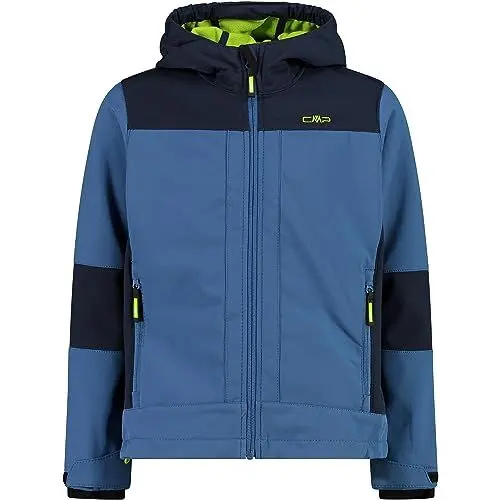 Produktbild: CMP Unisex Kinder Giacca Da Bambini Con Cappuccio Fisso Softshell-Jacke Für Mit Fester Kapuze, Dusty Blue-B.Blue, 140 EU