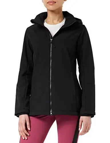 Produktbild: CMP - Damen-Softshelljacke mit abnehmbarer Kapuze, Schwarz, D50
