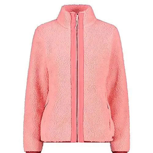 Produktbild: CMP - Damen-Teddyjacke aus recyceltem Polyester, Pfirsich, D42