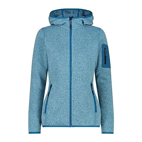Produktbild: CMP Damen Damenjacke Mit Fester Kapuze Fleecejacke, Anis-Jade-B.Blau, XL EU