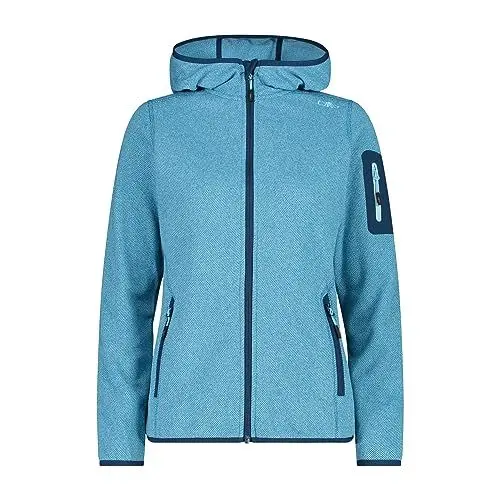 Produktbild: CMP Damen Damenjacke Mit Fester Kapuze Fleecejacke, Jade-Anis-Majolika, XL EU
