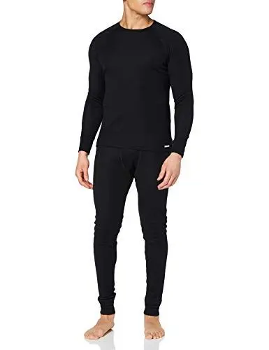 Produktbild: CMP - Herren-Hemd-Hose-Unterwäsche-Set, Schwarz, M