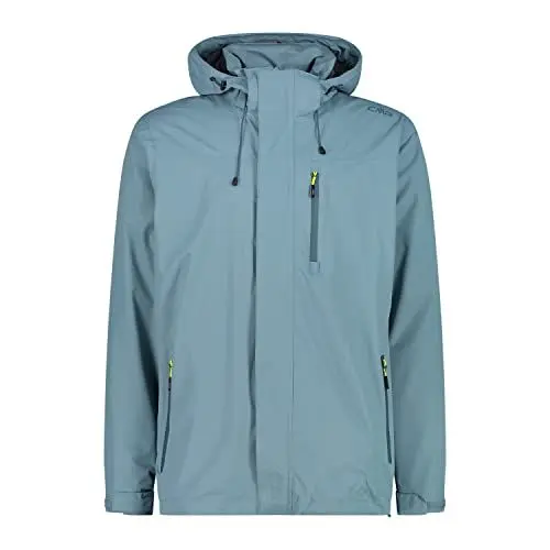 Produktbild: CMP - Herren-Regenjacke aus Ripstop-Polyester mit abnehmbarer Kapuze, Wasserkraft, 52