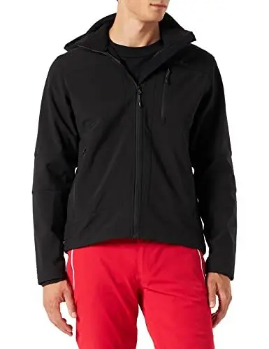 Produktbild: CMP - Herren-Softshelljacke mit abnehmbarer Kapuze, Schwarz, 54